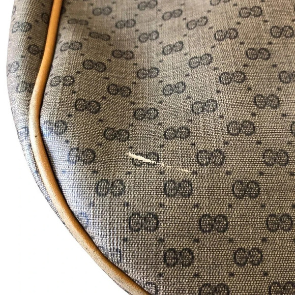 Vintage 90s Gucci GG Brown Leather Shoulder Bag 15" X 9" Crossbody Guccissima - Picture 7 of 16